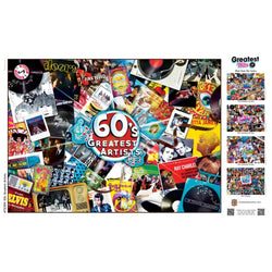Greatest Hits - 60's Artists 1000 Piece Jigsaw Puzzle (ONLINE ORDER ONLY)