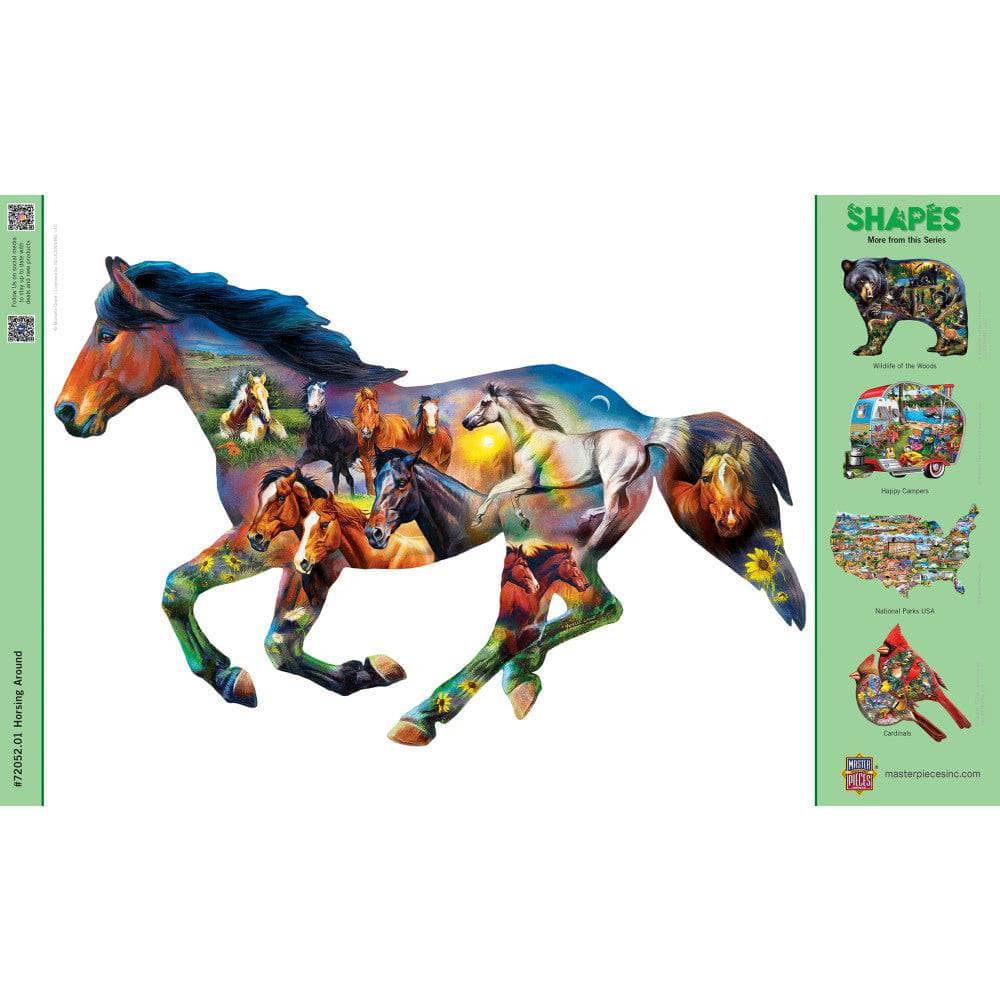 Shapes - Horsing Around 1000 Piece Shaped Jigsaw Puzzle (ONLINE ORDER ONLY)