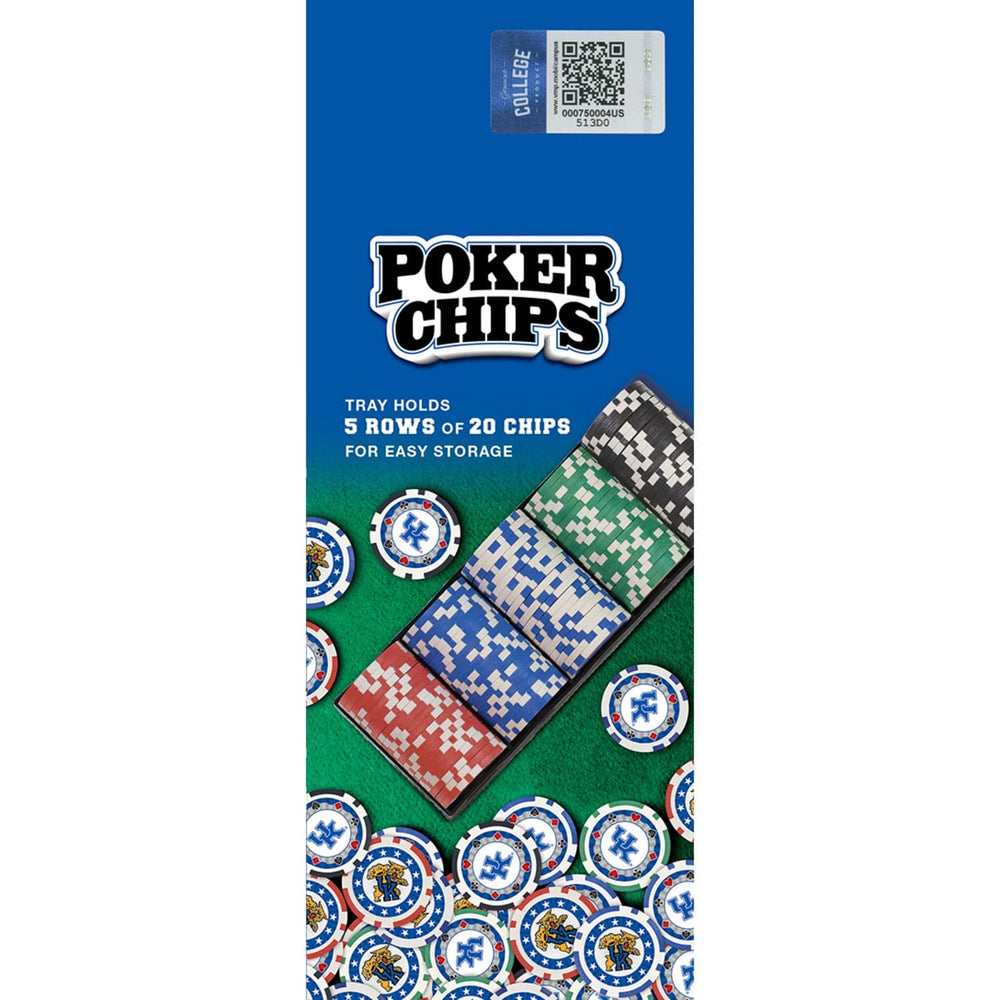 Kentucky Wildcats 100 Piece Poker Chips (ONLINE ORDER ONLY)