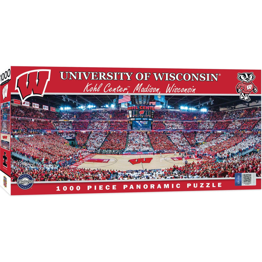 Wisconsin Badgers - 1000 Piece Panoramic Jigsaw Puzzle - Basketball (ONLINE ORDER ONLY)