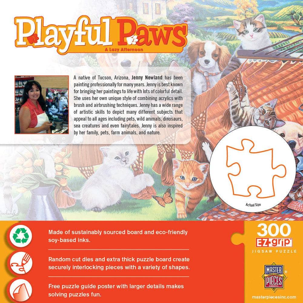 Playful Paws - A Lazy Afternoon 300 Piece EZ Grip Jigsaw Puzzle (ONLINE ORDER ONLY)