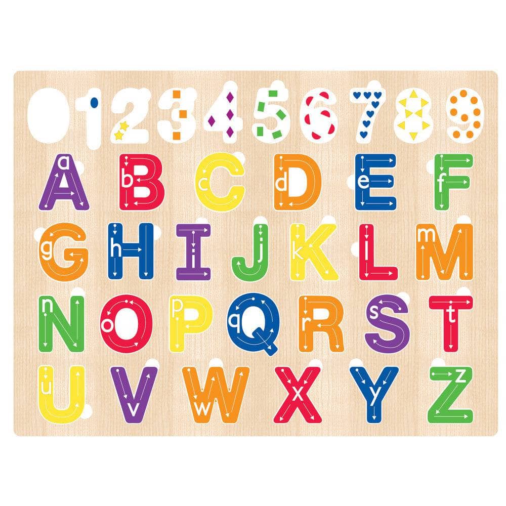 123's and ABC's - 36 Piece Wood Jigsaw Puzzle (ONLINE ORDER ONLY)