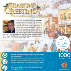 Season's Greetings - Christmas Shopping 1000 Piece Jigsaw Puzzle