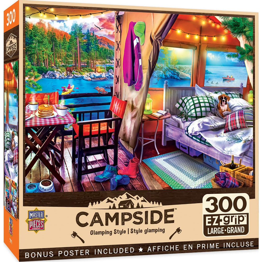 Campside - Glamping Style 300 Piece EZ Grip Jigsaw Puzzle (ONLINE ORDER ONLY)