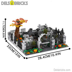 Halloween Cemetary Playset - New Lego Minifigures Horror Custom Toys (ONLINE ORDER ONLY)