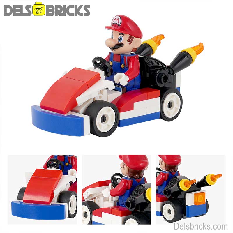 Mario Kart Brothers Super Mario Lego Minifigures Custom Toys (ONLINE ORDER ONLY)