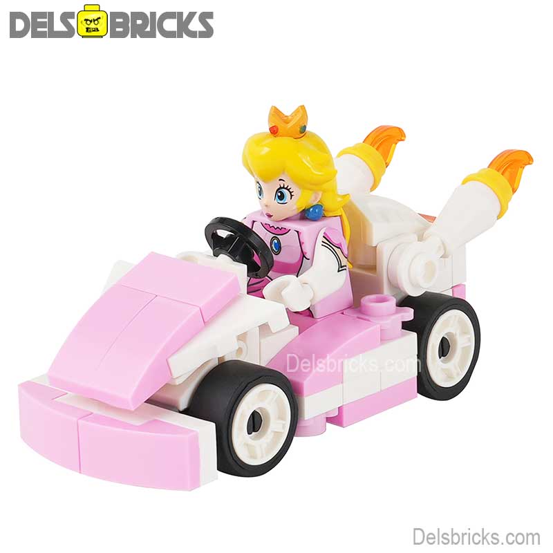 Princess Peach kart Mario Brothers Movie Super Mario Lego Minifigures (ONLINE ORDER ONLY)