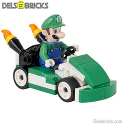 Luigi Kart Brothers Super Mario Lego Minifigures Custom Toys (ONLINE ORDER ONLY)