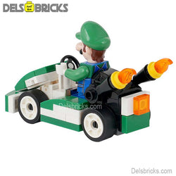 Luigi Kart Brothers Super Mario Lego Minifigures Custom Toys (ONLINE ORDER ONLY)