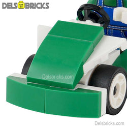 Luigi Kart Brothers Super Mario Lego Minifigures Custom Toys (ONLINE ORDER ONLY)