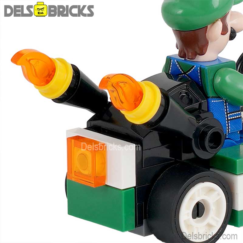 Luigi Kart Brothers Super Mario Lego Minifigures Custom Toys (ONLINE ORDER ONLY)