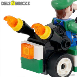 Luigi Kart Brothers Super Mario Lego Minifigures Custom Toys (ONLINE ORDER ONLY)