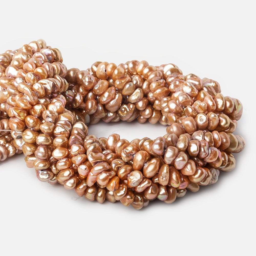 Mocha Center Drill Keshi Freshwater Pearl (ONLINE ORDER ONLY)