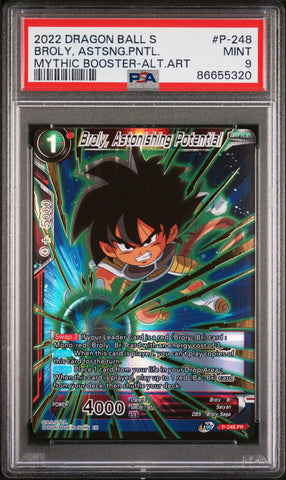 2022 DRAGON BALL SUPER MYTHIC BOOSTER BROLY, ASTSNG.PNTL. #P-248 - PSA 9 (Online Order Only)