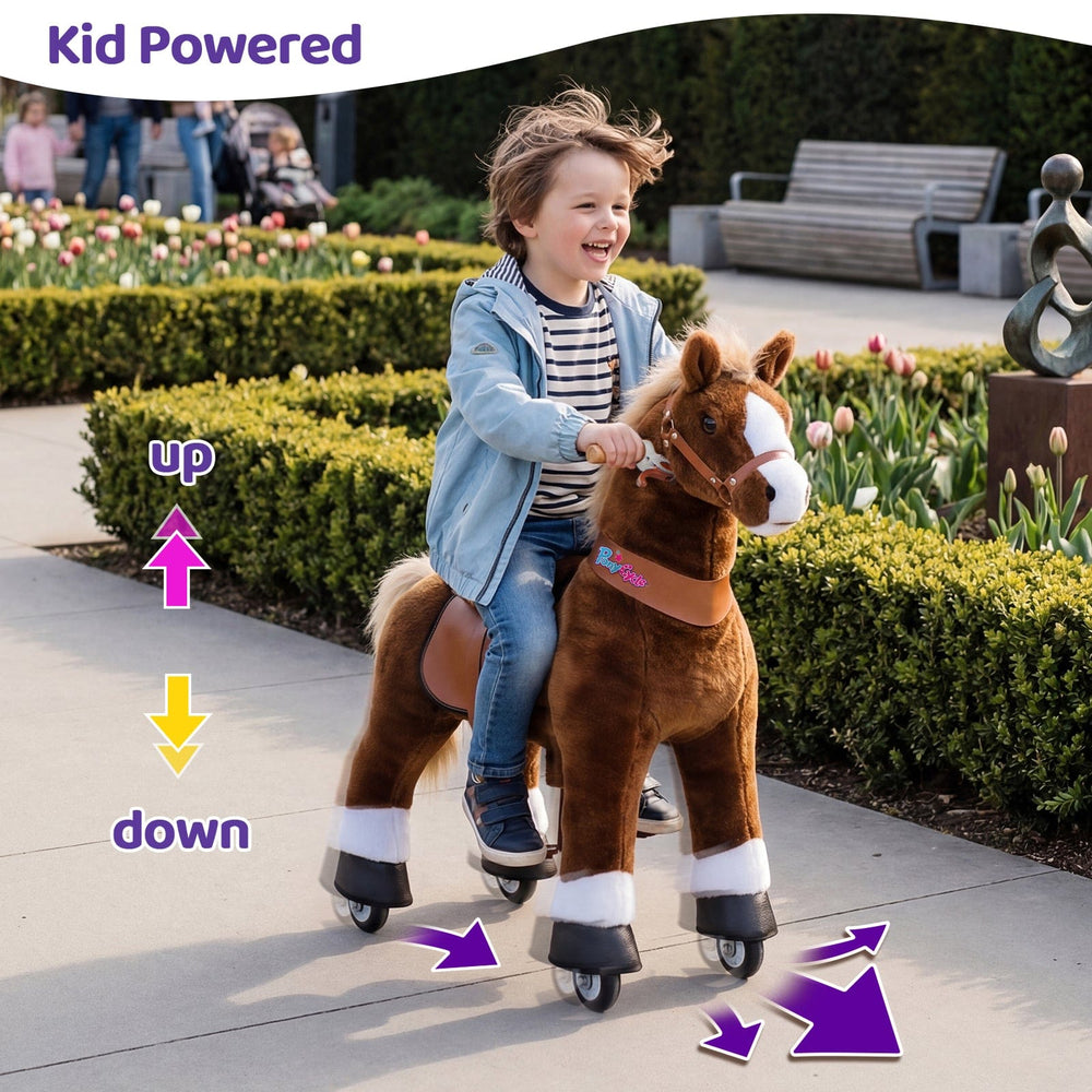 Model U® Horse Ride-On Toy Age 4–7 – Brown