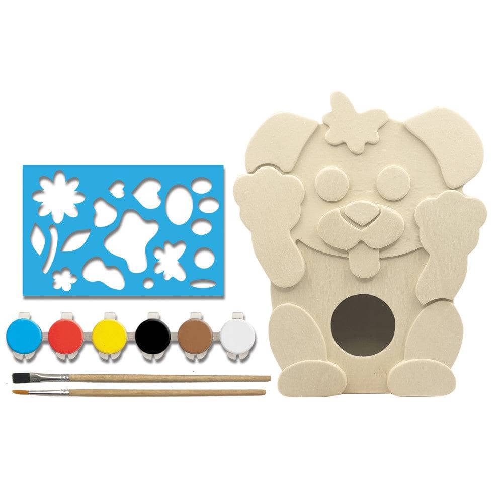 Playful Puppy Birdhouse Wood Craft & Paint Kit (ONLINE ORDER ONLY)