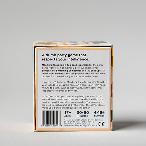 Monikers: Classic Expansion (ONLINE ORDER ONLY)