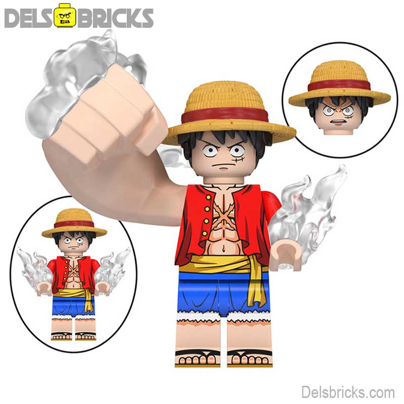 Monkey D Luffy from One Piece Lego Anime Minifigures Custom Toys 15 (ONLINE ORDER ONLY)