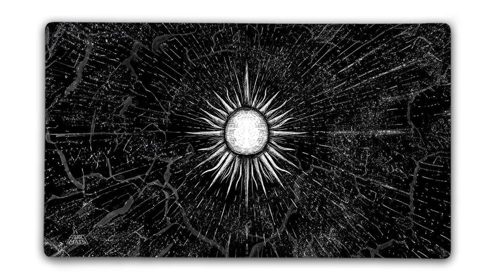 Mono White BW Gaming Mat (ONLINE ORDER ONLY)