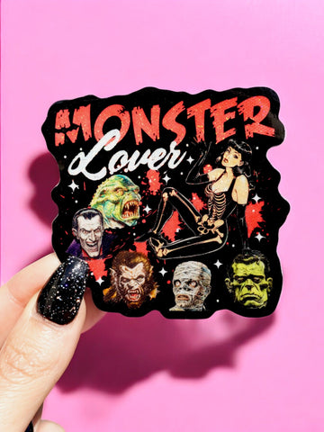Monster Lover Halloween Sticker (Online Order Only)
