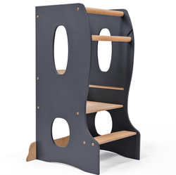 Stable Montessori Tower: Wooden Growing Chair - Grey (ONLINE ORDER ONLY)