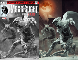 Moon Knight Black White Blood #1 (of 4) Bjorn Barends Werewolf By Night 32 Homage Variant (05/11/2022) Marvel (ONLINE ORDER ONLY)