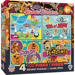 Hanna-Barbera 100 Piece Jigsaw Puzzles 4-Pack (ONLINE ORDER ONLY)