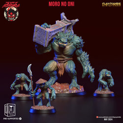 3D Printed Clay Cyanide Moro no Oni Set The Gate of Ashura 28 32 mm D&D (Online Only)