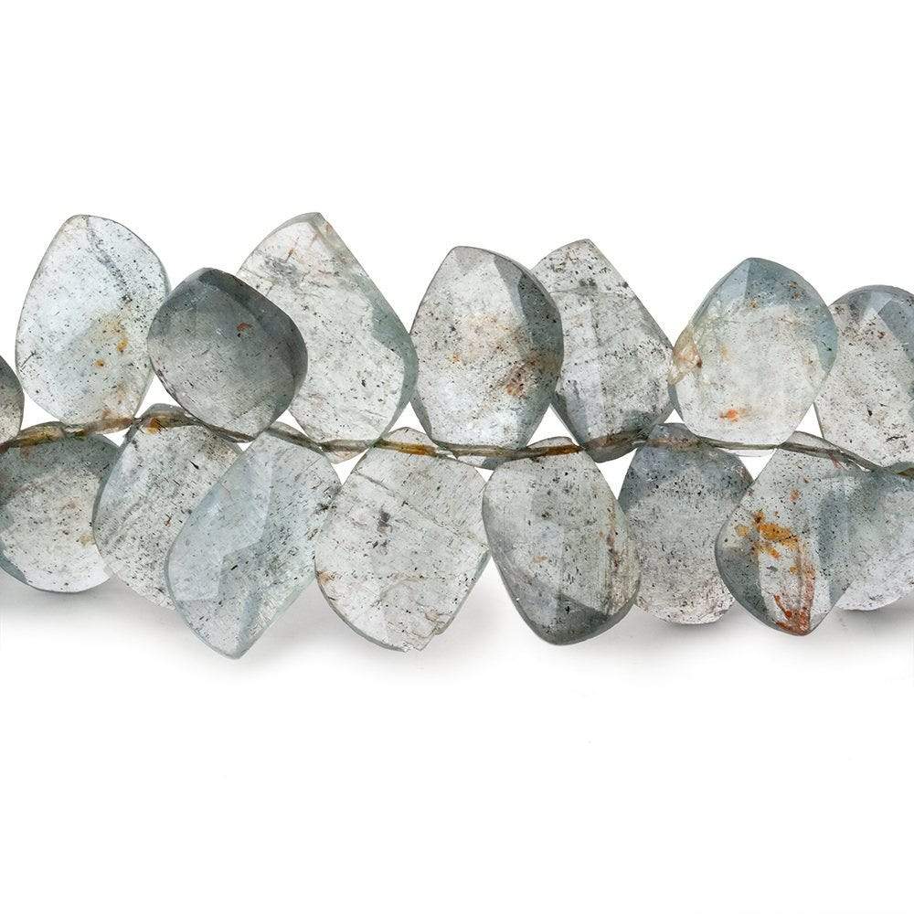 Moss Aquamarine Faceted Free Form & Marquise Beads 7.5 inch 56 pieces (ONLINE ORDER ONLY)