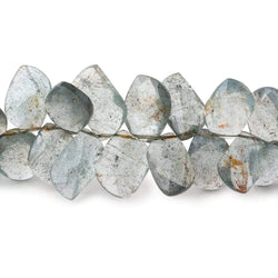 Moss Aquamarine Faceted Free Form & Marquise Beads 7.5 inch 56 pieces (ONLINE ORDER ONLY)