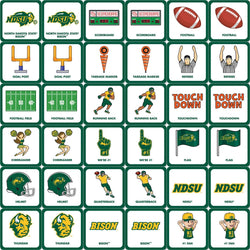 North Dakota State Bison Matching Game