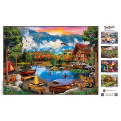 Time Away - Sunset Canoe 1000 Piece Jigsaw Puzzle (ONLINE ORDER ONLY)