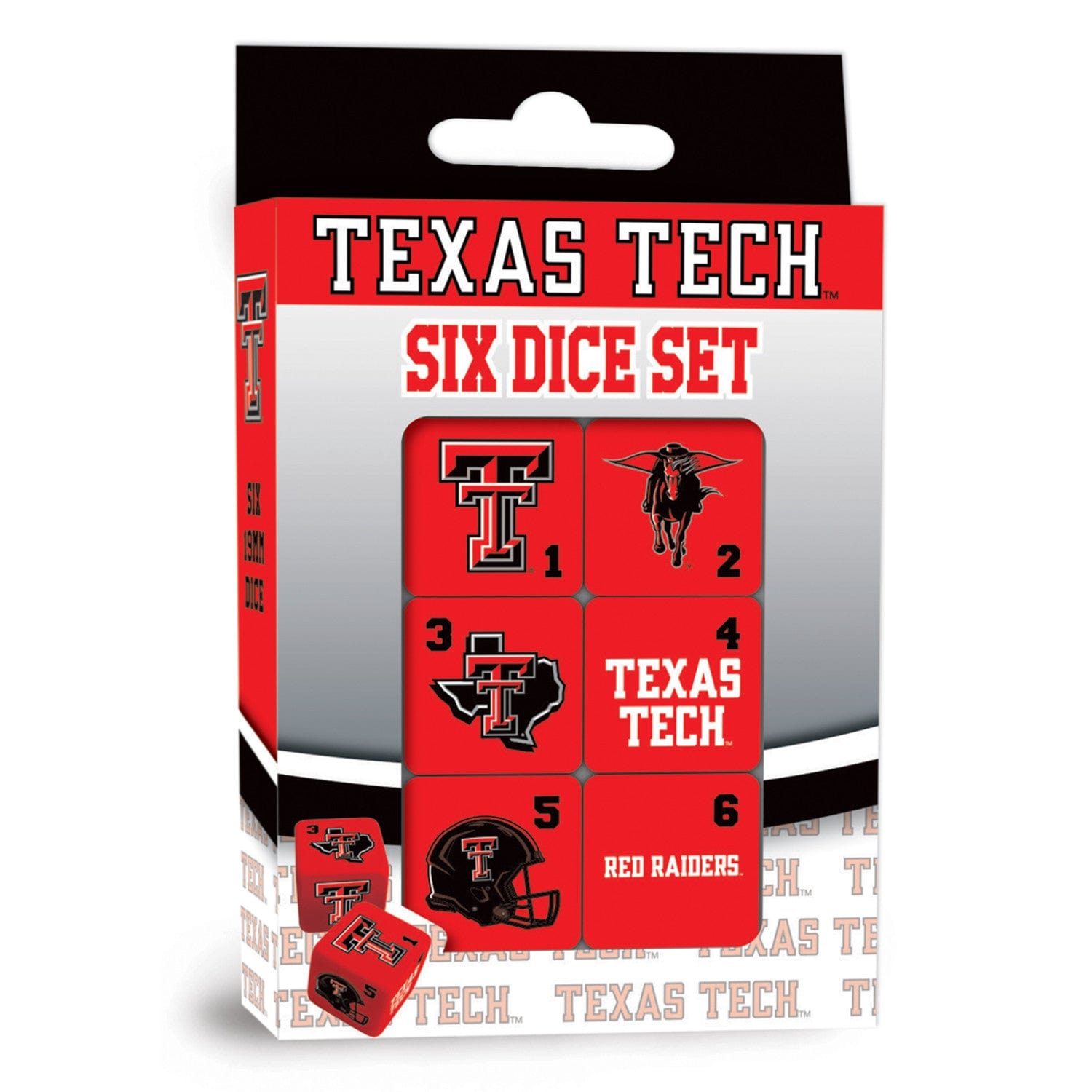 Texas Tech Red Raiders Dice Set - 19mm (ONLINE ORDER ONLY)