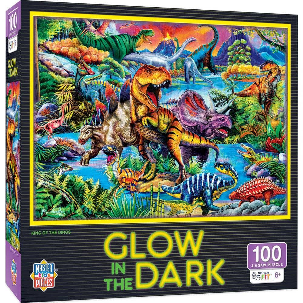 Glow in the Dark - King of the Dinos 100 Piece Jigsaw Puzzle (ONLINE ORDER ONLY)