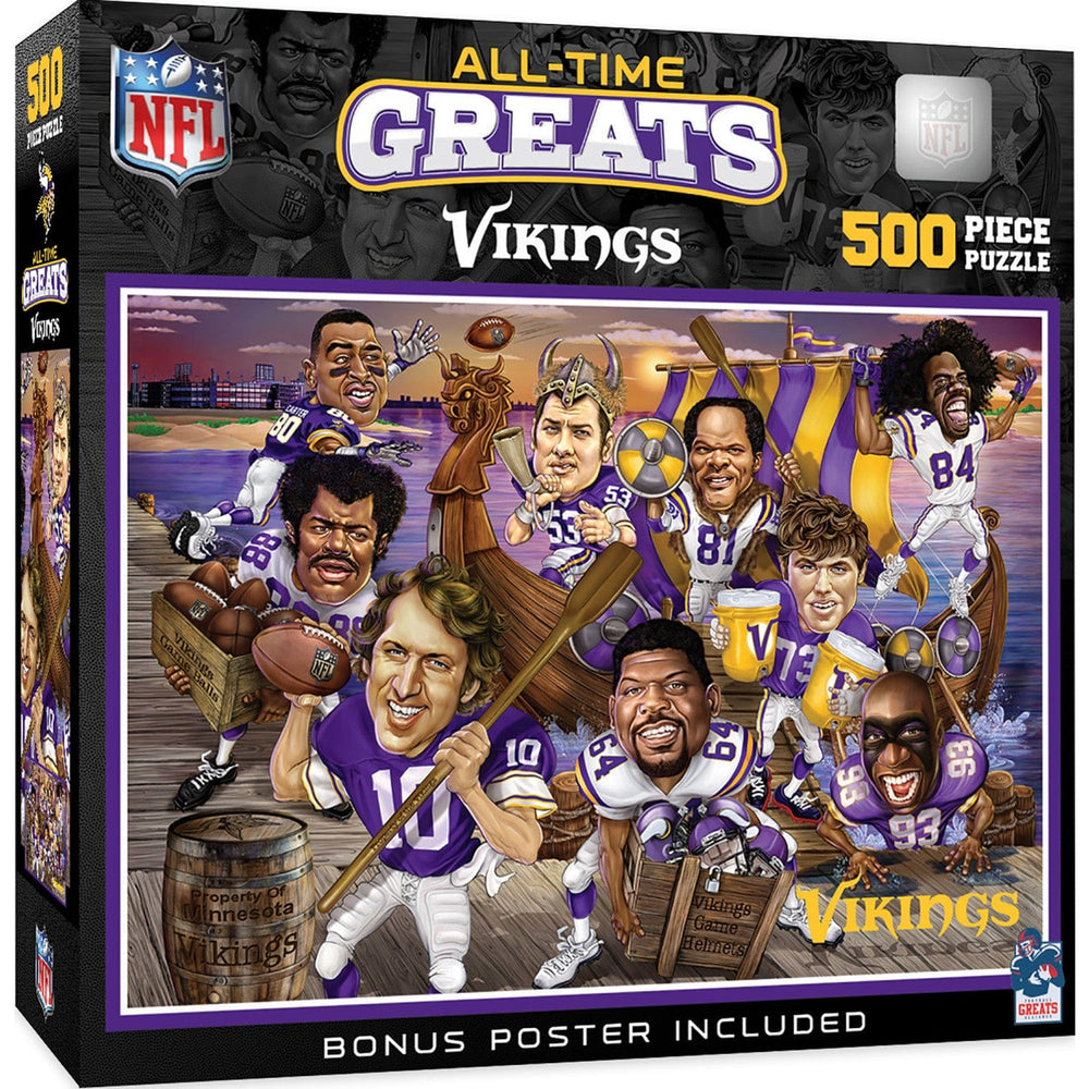 Minnesota Vikings - All Time Greats 500 Piece Jigsaw Puzzle (ONLINE ORDER ONLY)