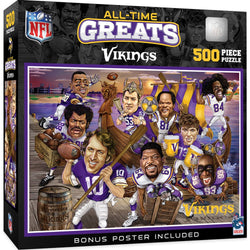 Minnesota Vikings - All Time Greats 500 Piece Jigsaw Puzzle (ONLINE ORDER ONLY)