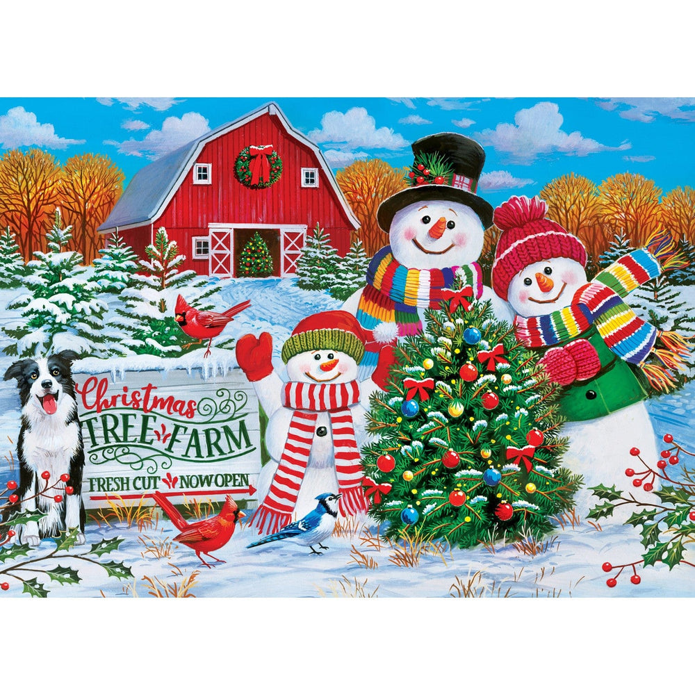 Season's Greetings - Tree Farm 1000 Piece Jigsaw Puzzle (ONLINE ORDER ONLY)