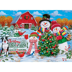 Season's Greetings - Tree Farm 1000 Piece Jigsaw Puzzle (ONLINE ORDER ONLY)