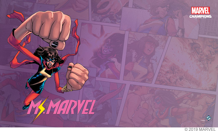 Marvel Champions LCG: Ms. Marvel Game Mat (ONLINE ORDER ONLY)