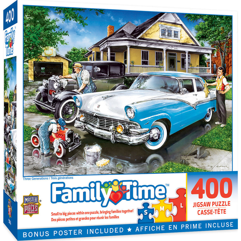 Family Time - Three Generations 400 Piece Jigsaw Puzzle (ONLINE ORDER ONLY)