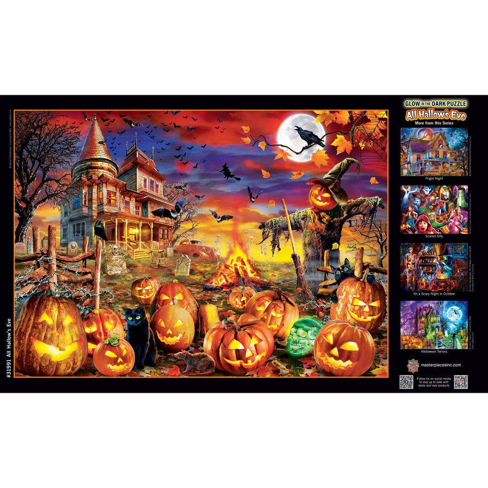 Glow in the Dark - All Hallow's Eve 500 Piece Jigsaw Puzzle (ONLINE ORDER ONLY)