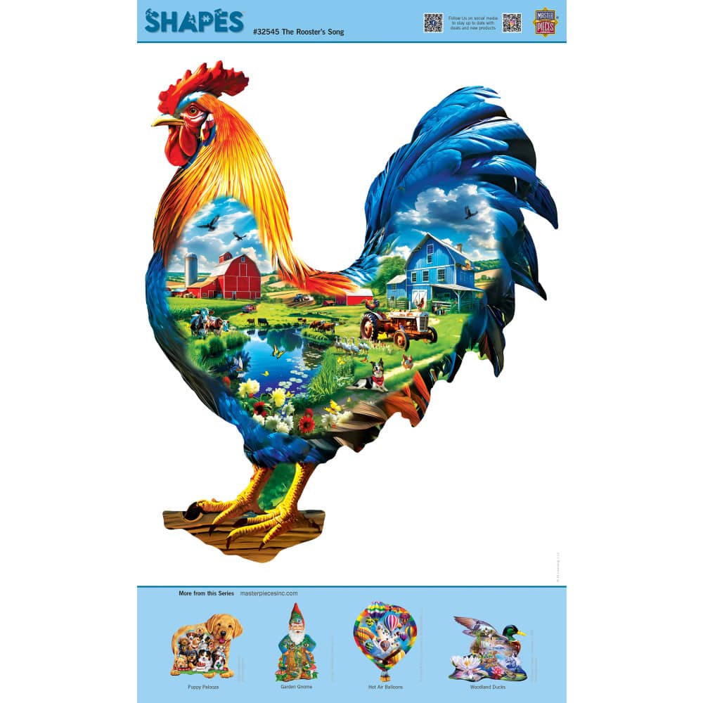 Shapes - The Rooster's Song 500 Piece Jigsaw Puzzle