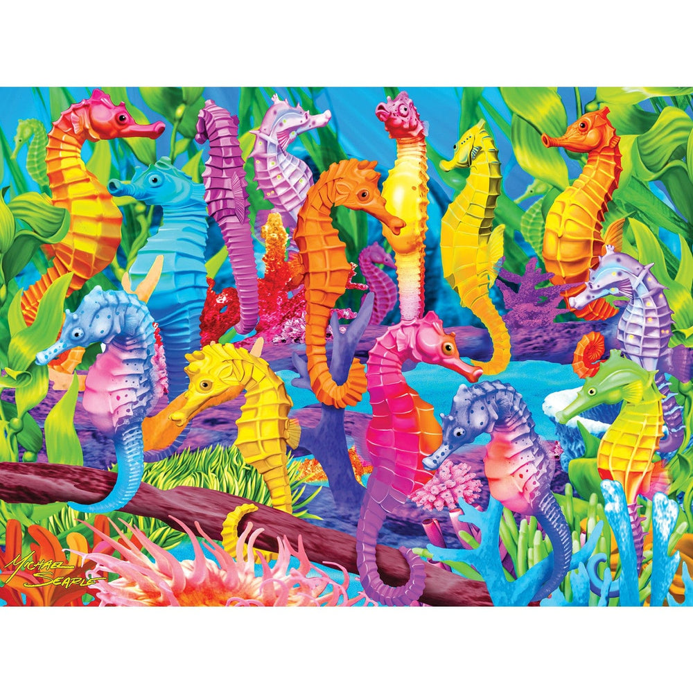 Glow in the Dark - Singing Seahorses 300 Piece EZ Grip Jigsaw Puzzle (ONLINE ORDER ONLY)