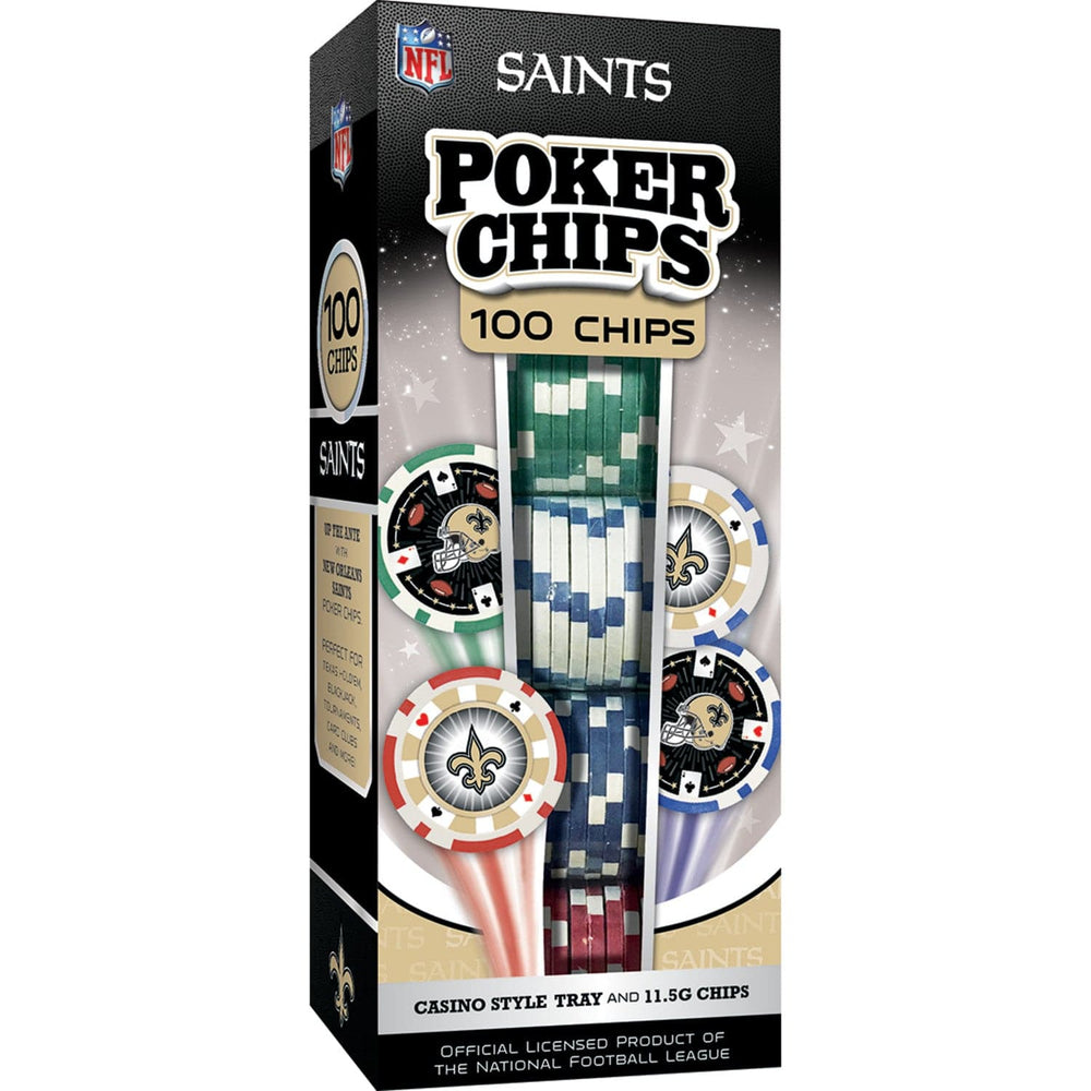 New Orleans Saints 100 Piece Poker Chips (ONLINE ORDER ONLY)