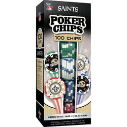 New Orleans Saints 100 Piece Poker Chips (ONLINE ORDER ONLY)