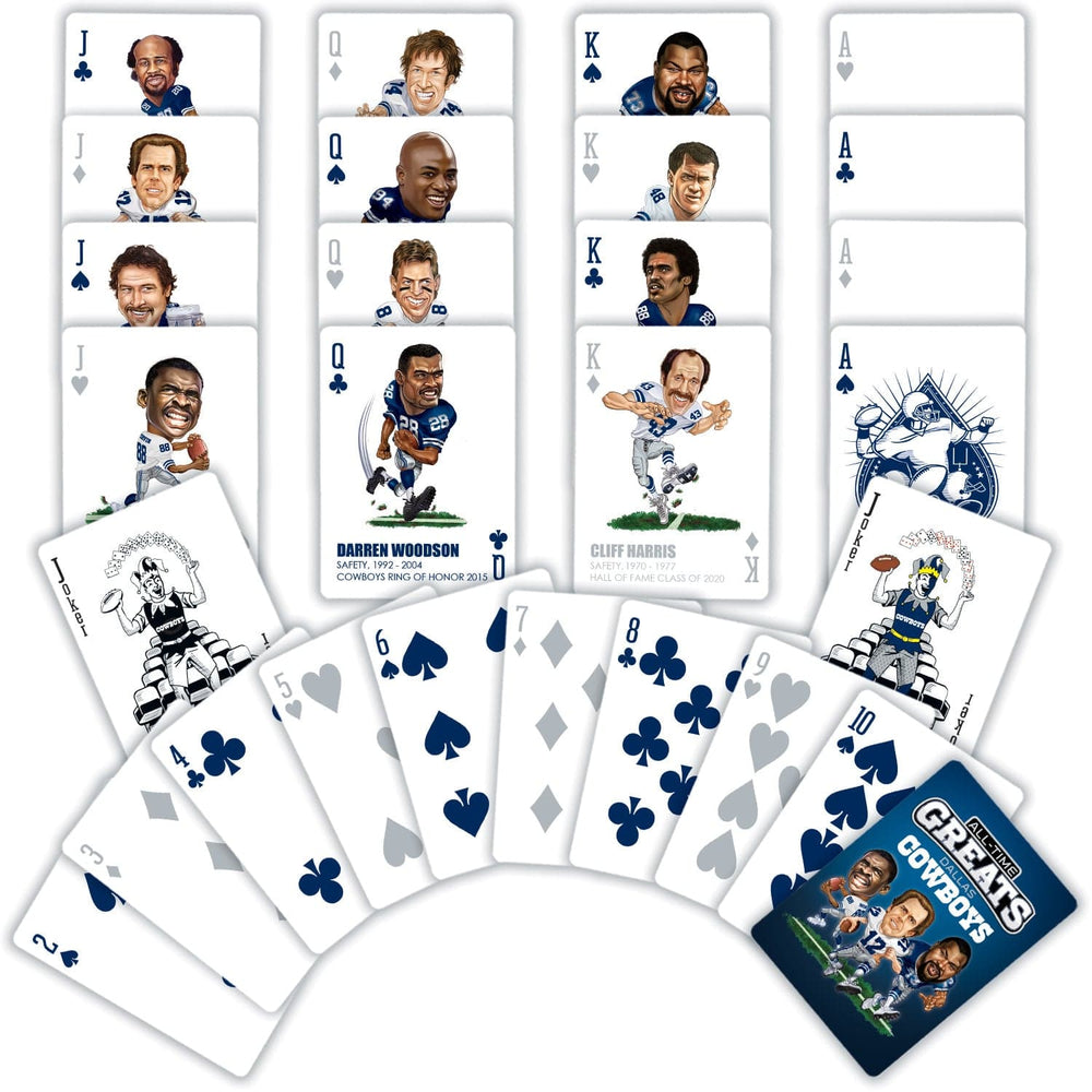 Dallas Cowboys All-Time Greats Playing Cards - 54 Card Deck (ONLINE ORDER ONLY)