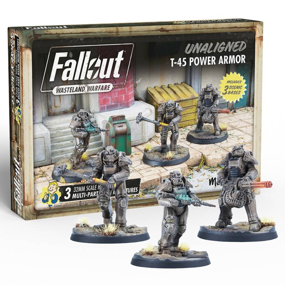 Fallout: Wasteland Warfare - Unaligned - T-45 Power Armour (ONLINE ORDER ONLY)