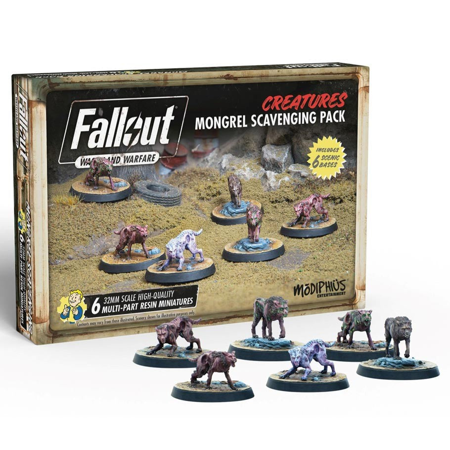 Fallout: Wasteland Warfare - Creatures - Mongrel Scavenging Pack (ONLINE ORDER ONLY)
