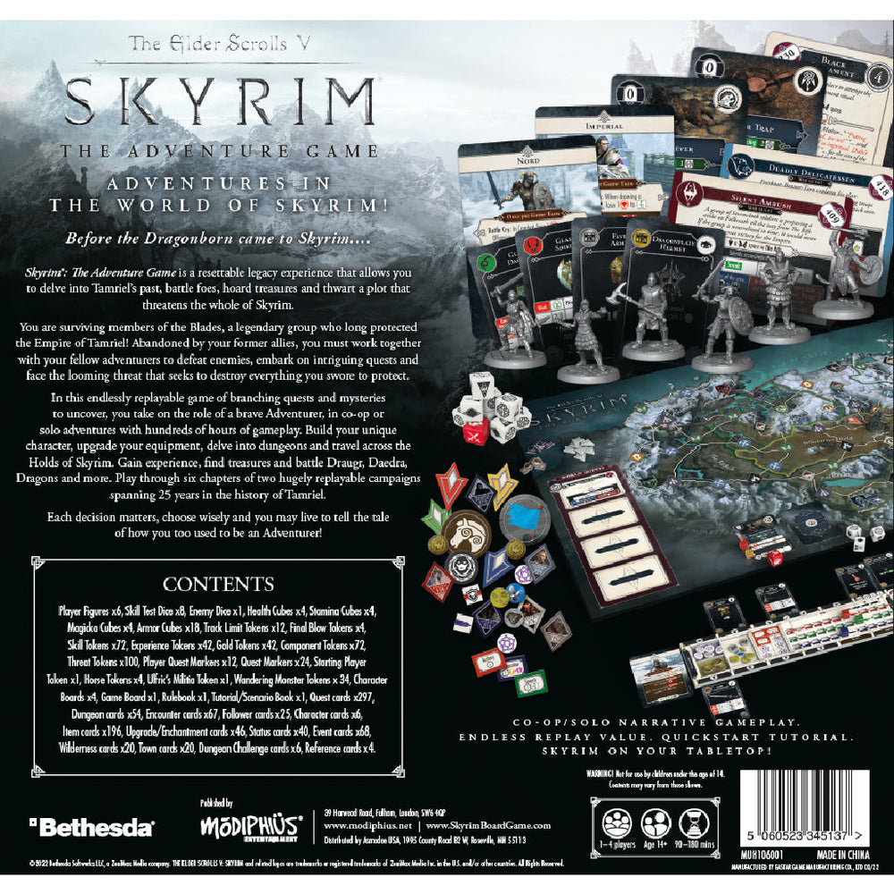 The Elder Scrolls: Skyrim - Adventure Board Game (ONLINE ORDER ONLY)