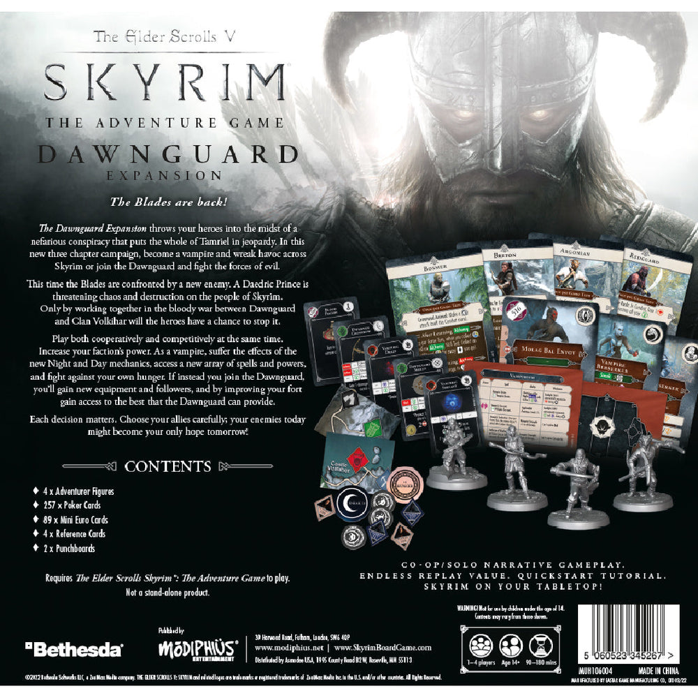 The Elder Scrolls: Skyrim - Adventure Board Game Dawnguard Expansion (ONLINE ORDER ONLY)